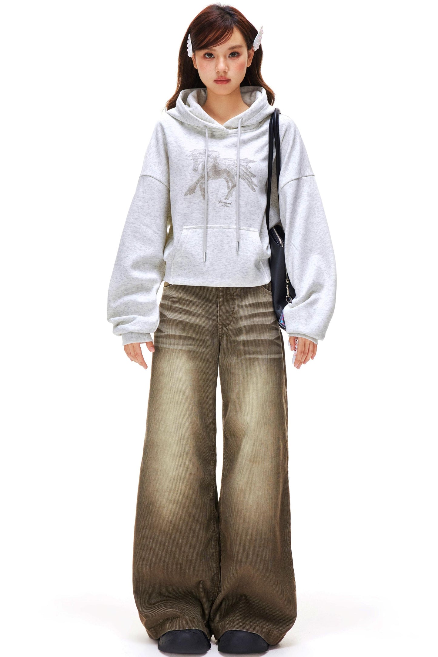 Pegasus Print Hooded Sweatshirt