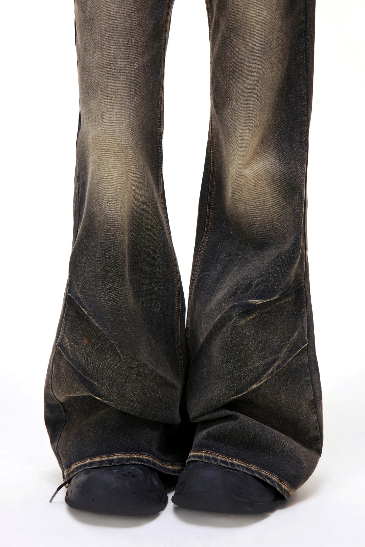 Retro Washed Flared Pants