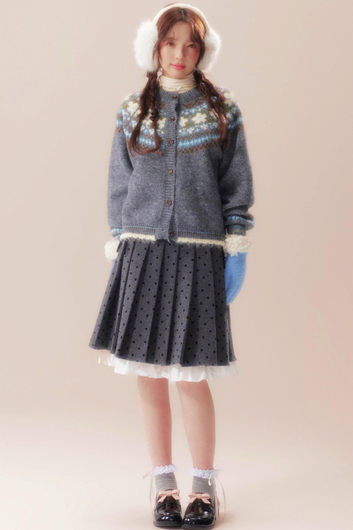 Island Bubble Fair Isle Cardigan