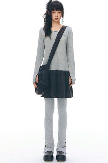 スリムスリットヘムレギンス