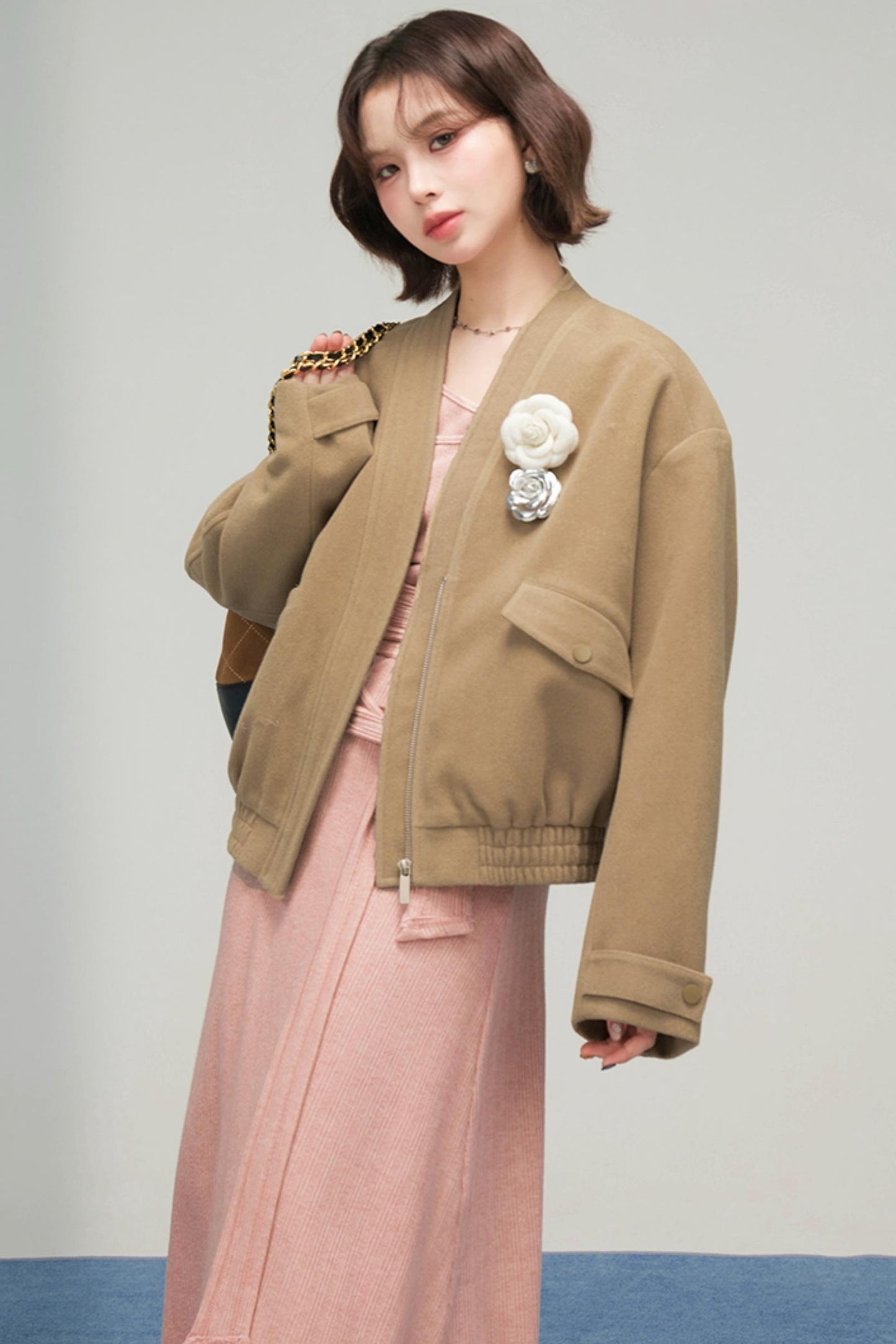 スイートロングニットドレス