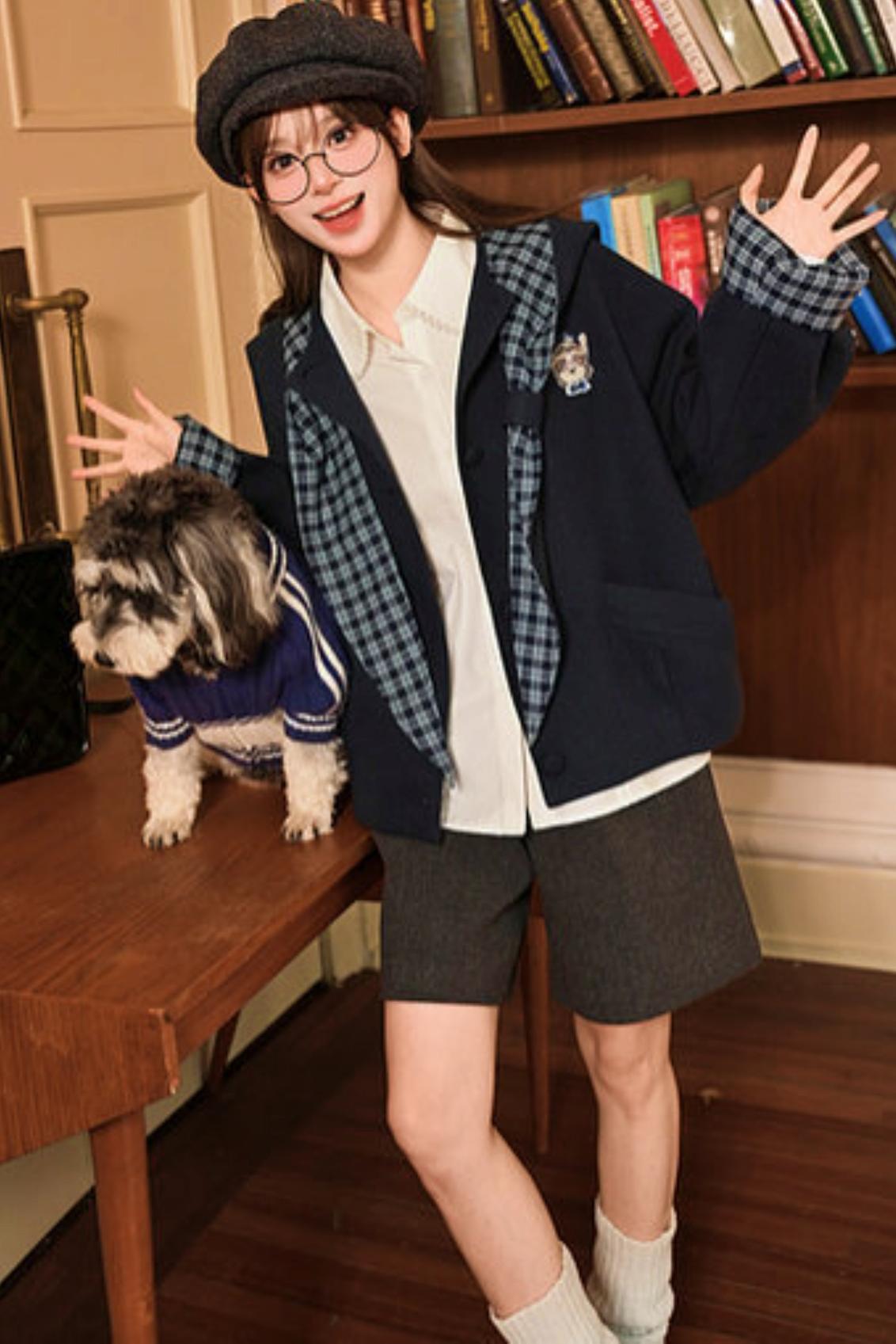 Tribal Patchwork Hooded Jacket