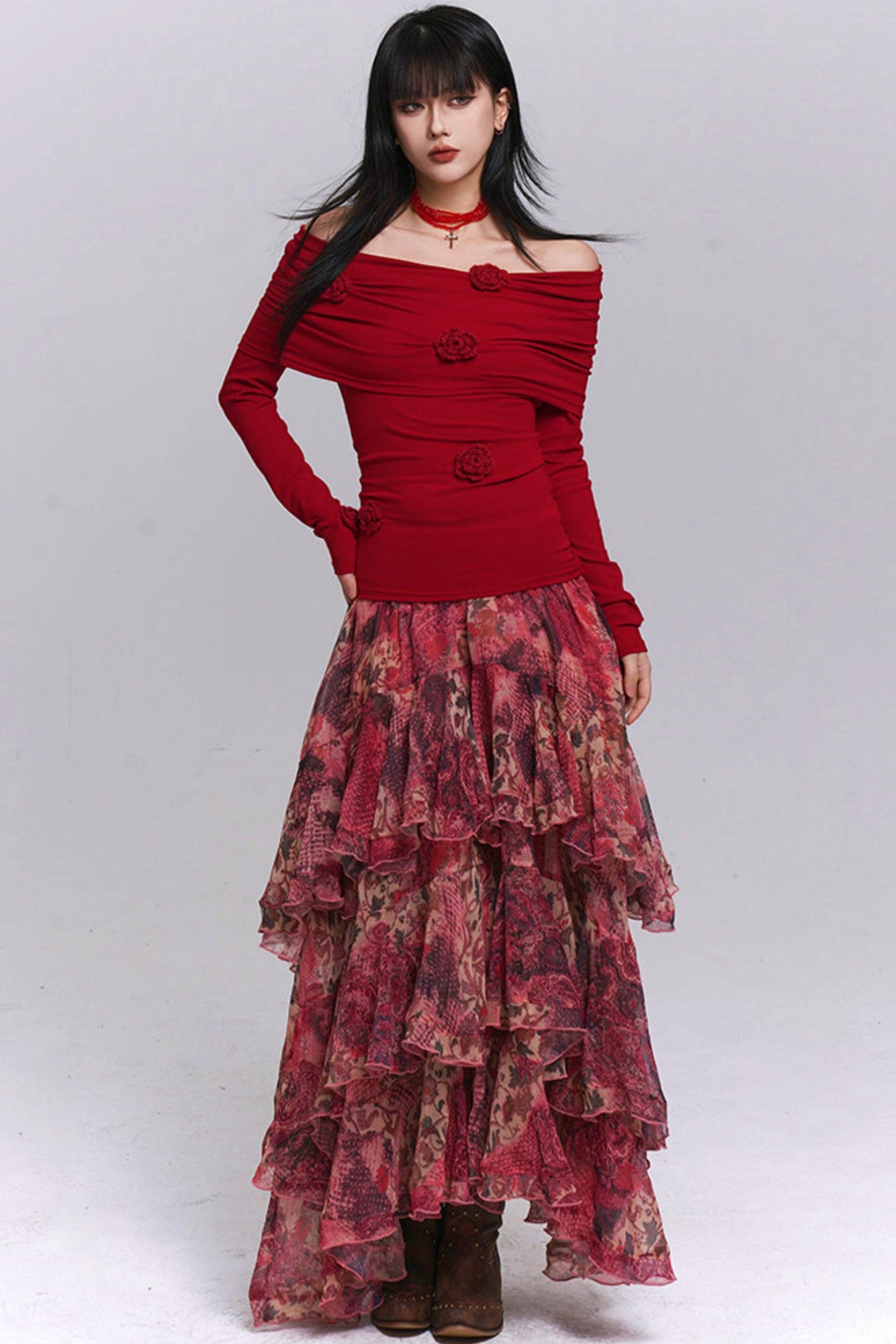 Slim Off-the-shoulder Tops