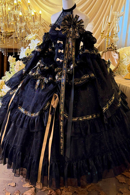 Elegant Gothic Lolita Dress + Accessories
