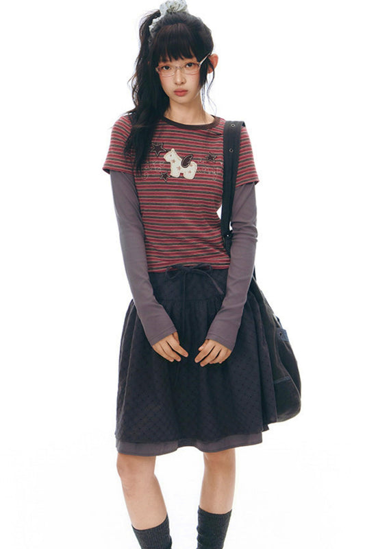 ポニーパッチデザイントップス