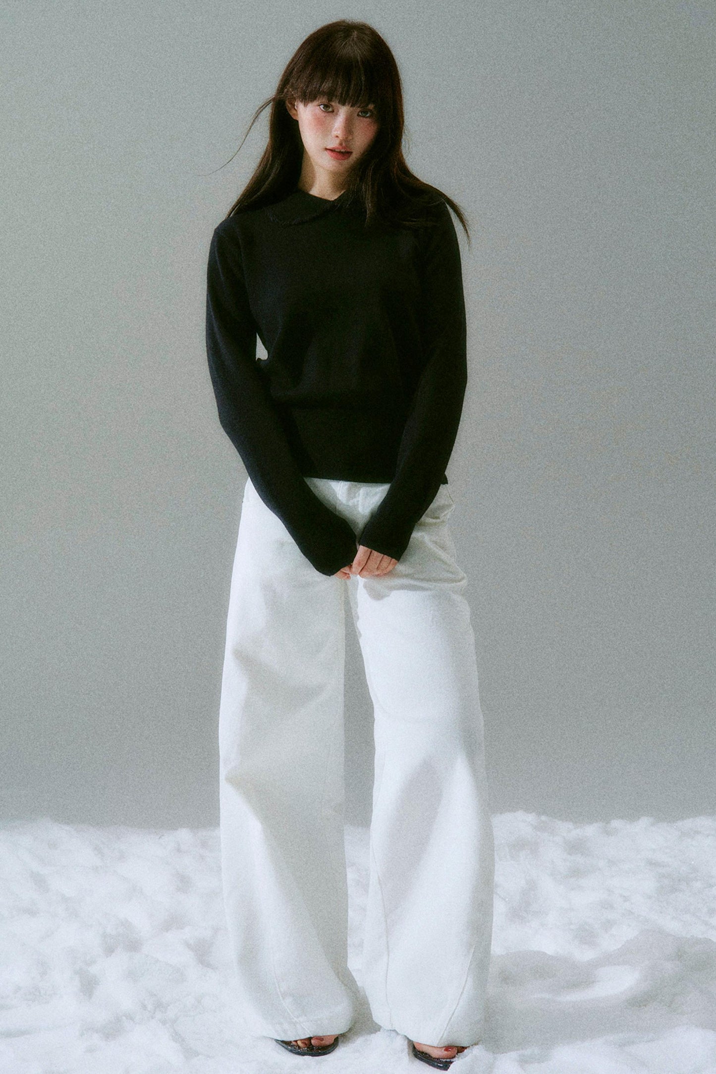 Crochet Crew Neck Top