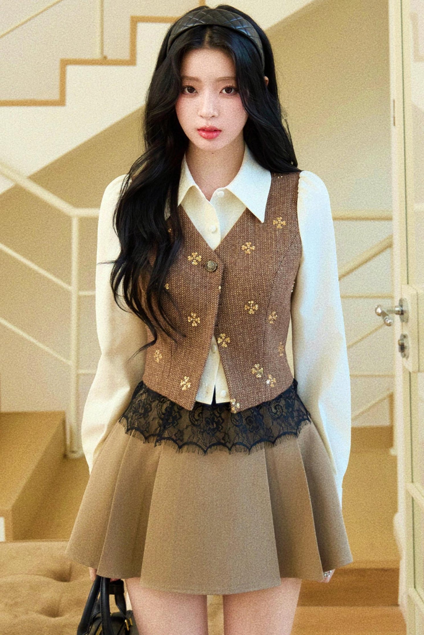 레트로 프렌치 탑스 + 스커트