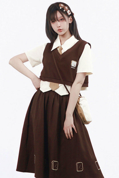 Ensemble uniforme thé au lait
