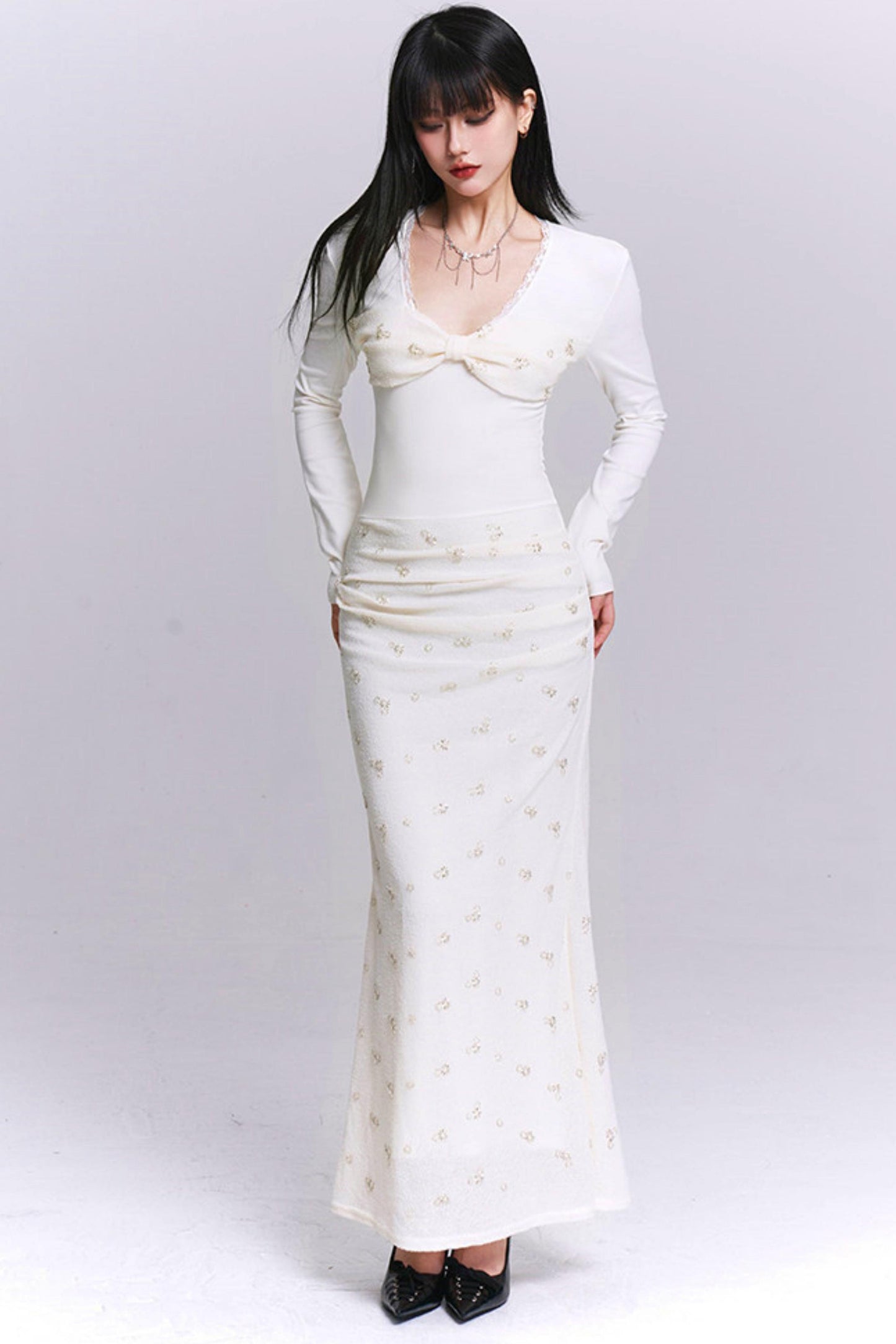 Ghost Girl Off-White Dress