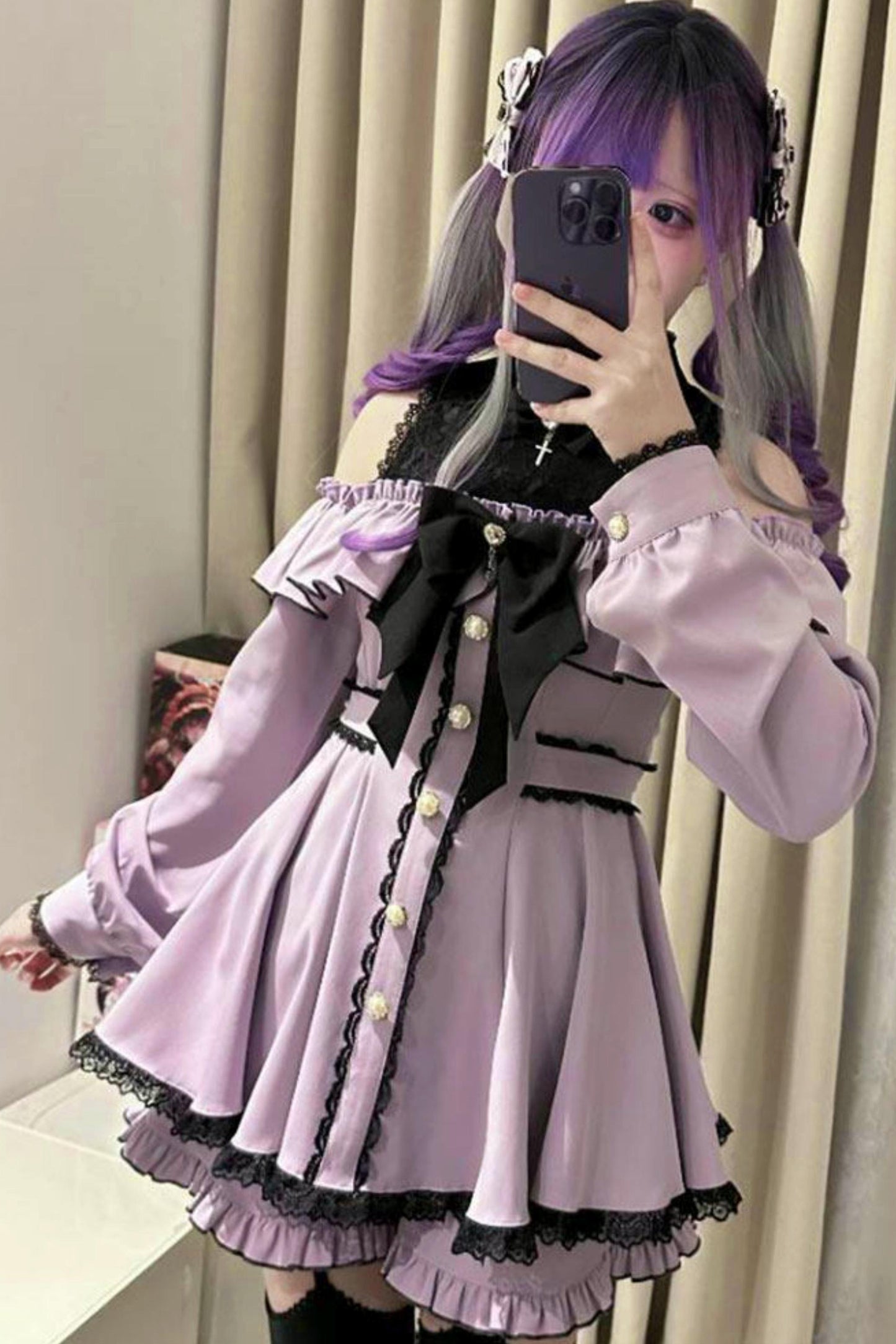 Mass-Produced Style Starlight Ruffle Dress