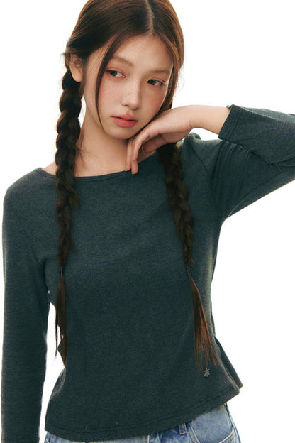 Cut-Out Design Slim Top