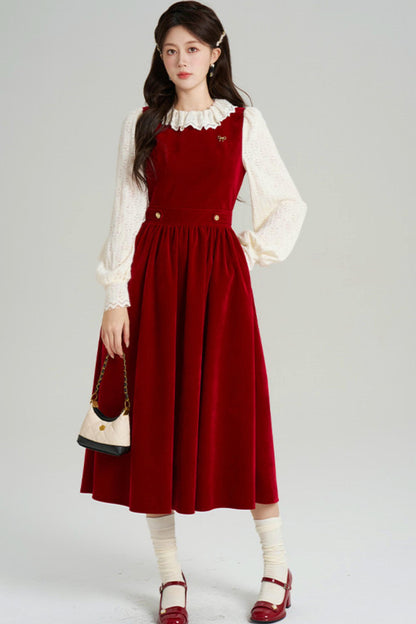 Elegant Winter Vest Dress + Top