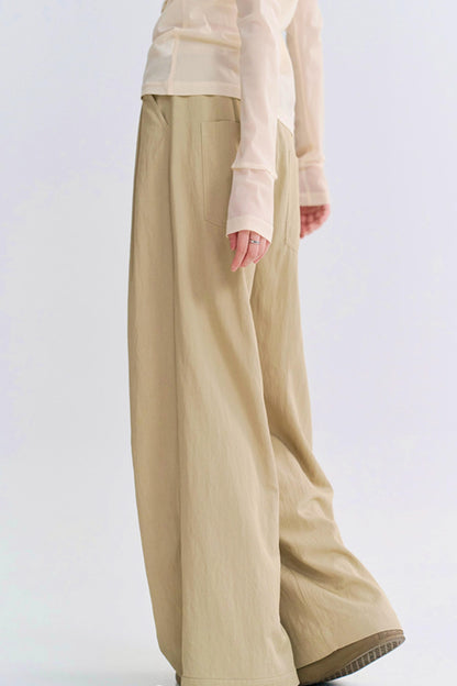 ハイウエストモップスタイルパンツ