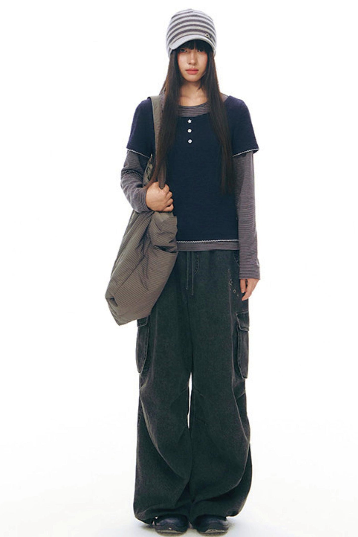 レトロワークウェアルーズパンツ