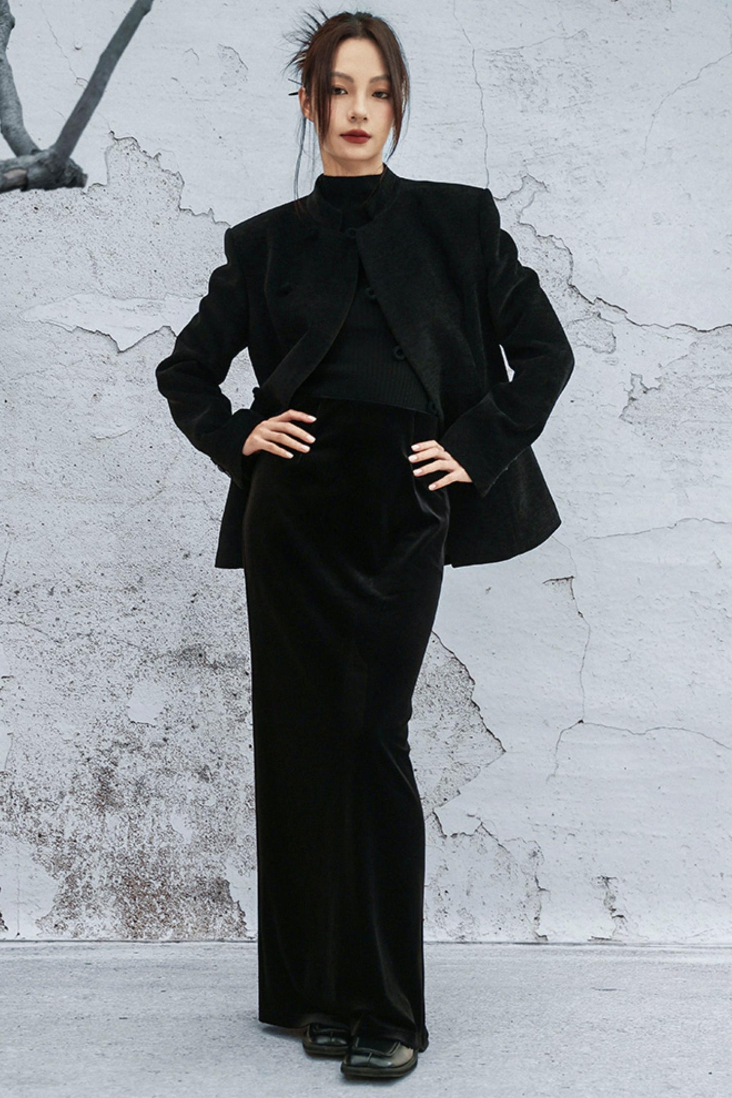 ベルベットフィッシュテイルスカート