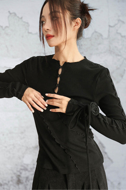 Ribbed Brushed Knit Sweater