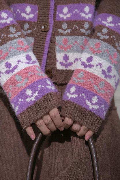 Winter Tulip Knit Cardigan + Skirt