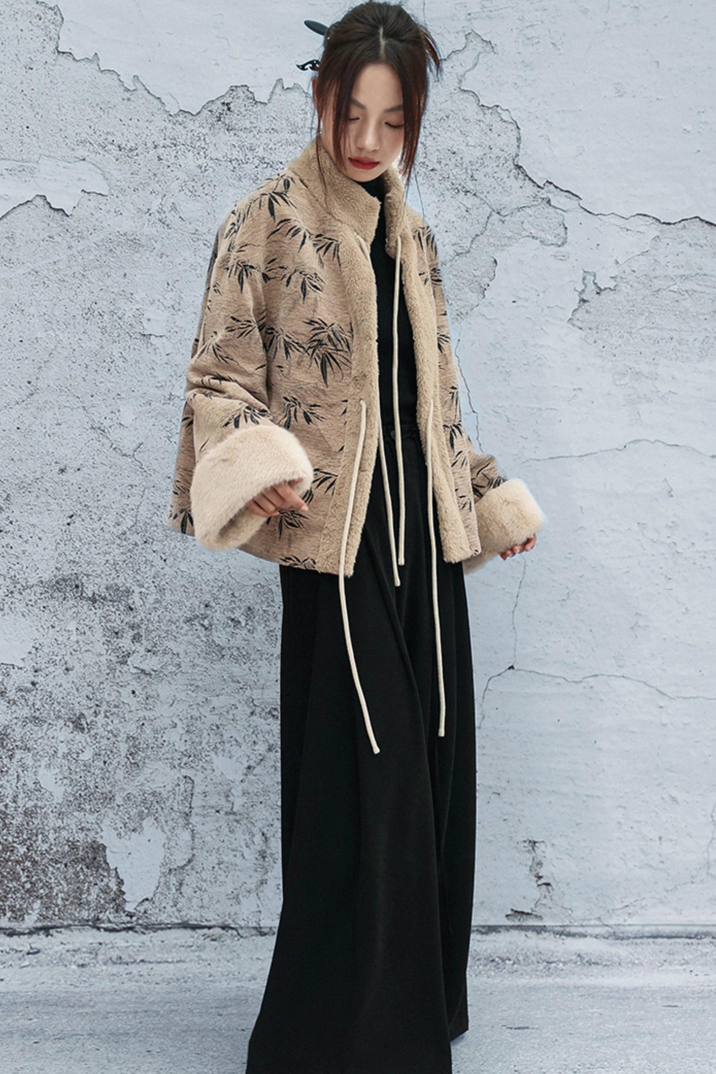 バンブーリーフウールンコート