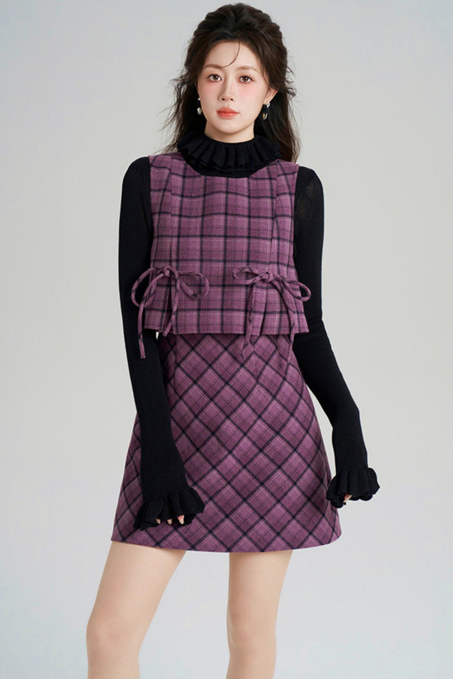 Plaid Vest Dress + Top