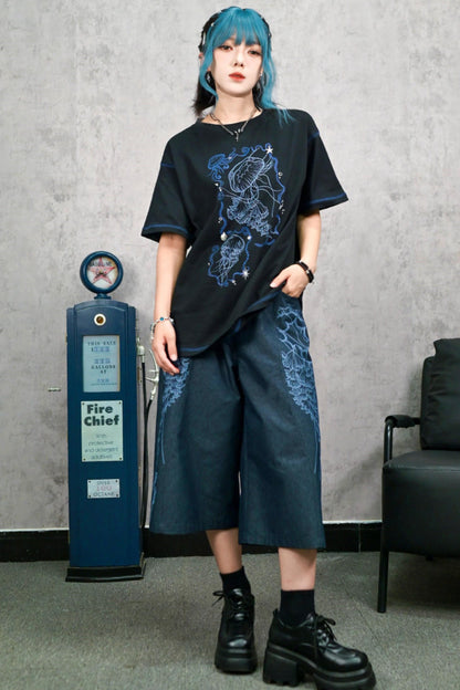 Blue Realm Jellyfish Cotton Top