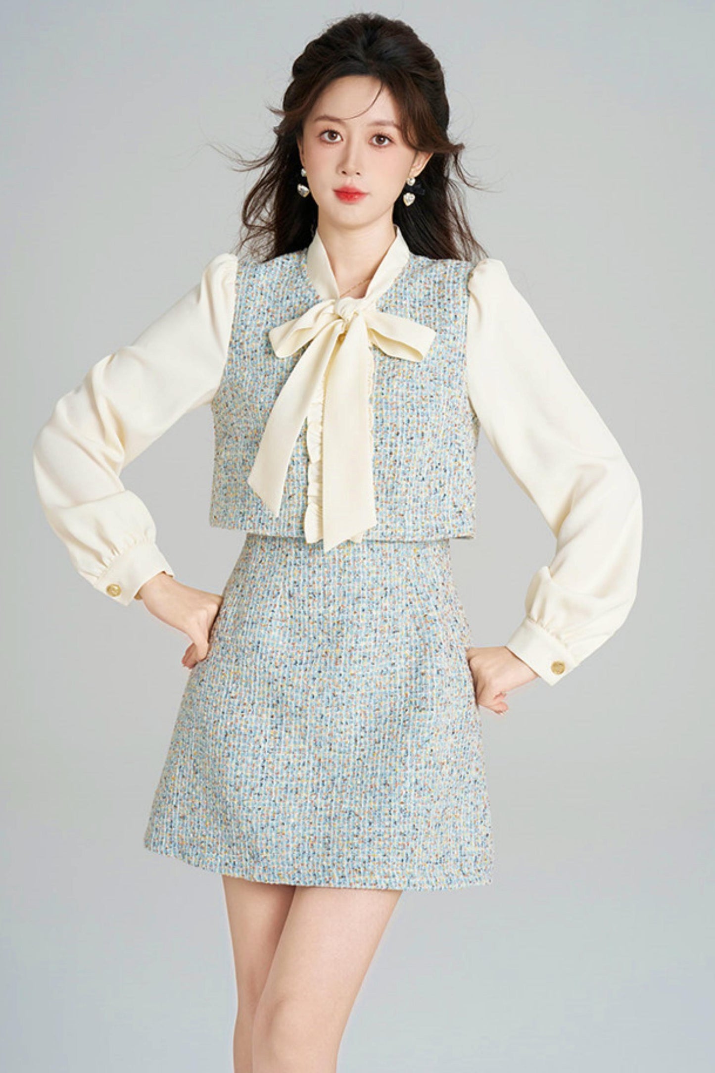 Rich Girl Tweed Style Dress