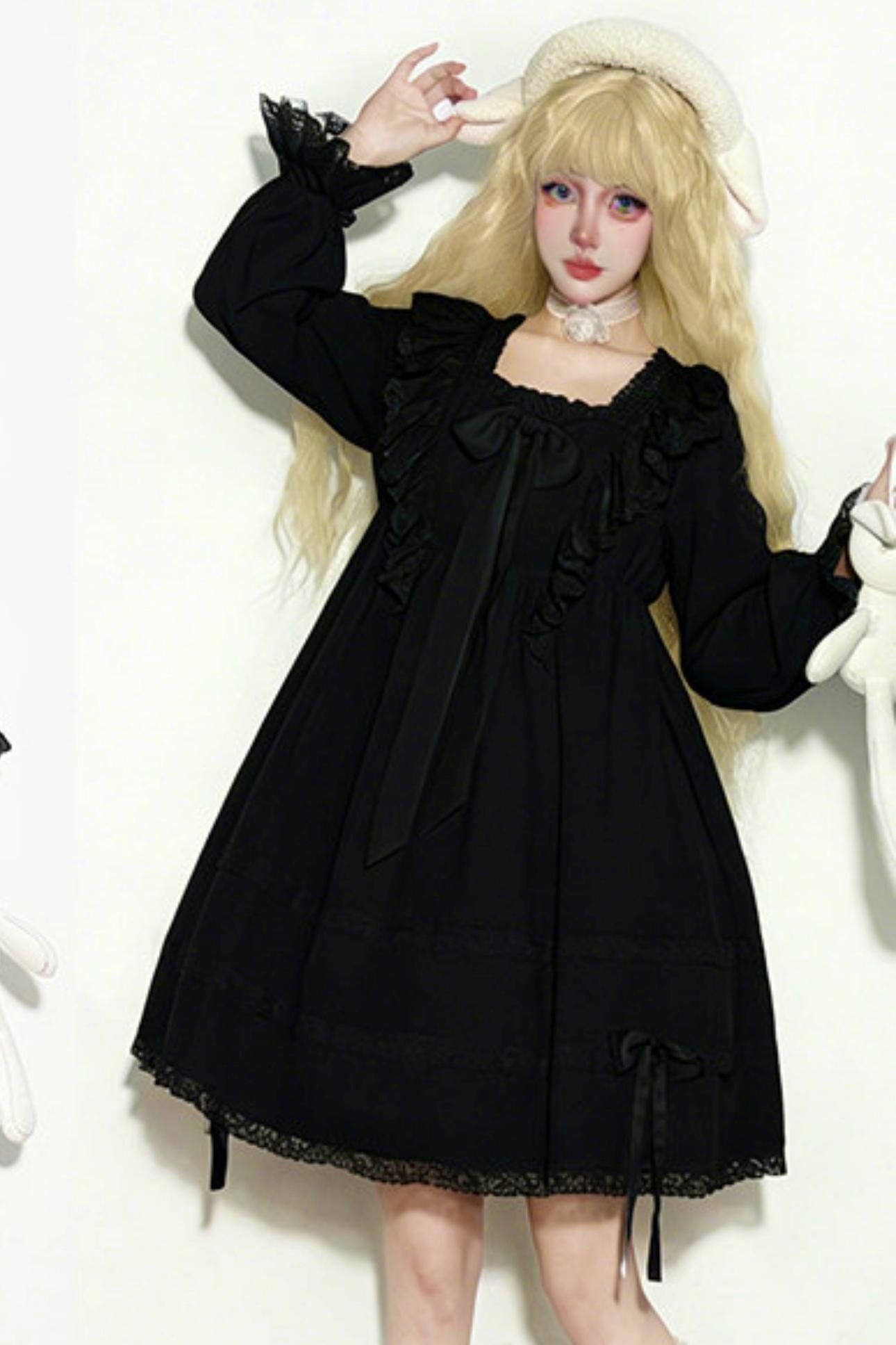 Lace Ribbon Gothic Princess Dress Belchic Lace Ribbon Gothic Princess Dress Belchic