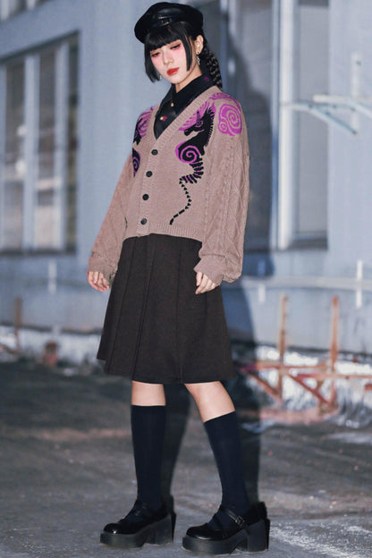 アンブライドゥルドチェスジャカードカーディガン