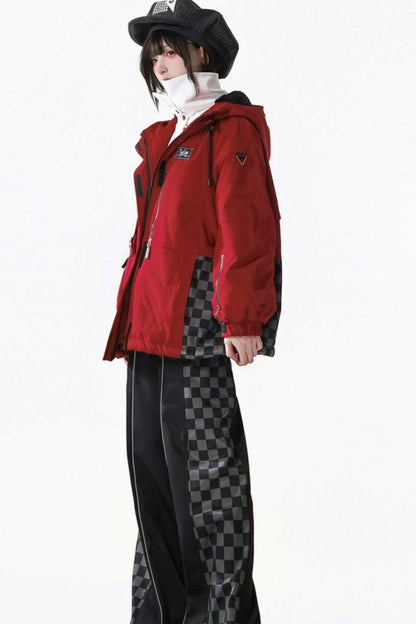 フリースジャケット＋サスペンダースカート+パンツ+シャツ