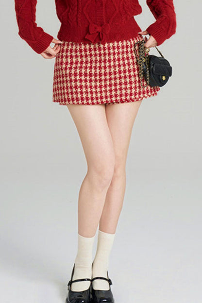 リボンケーブルニットカーディガン