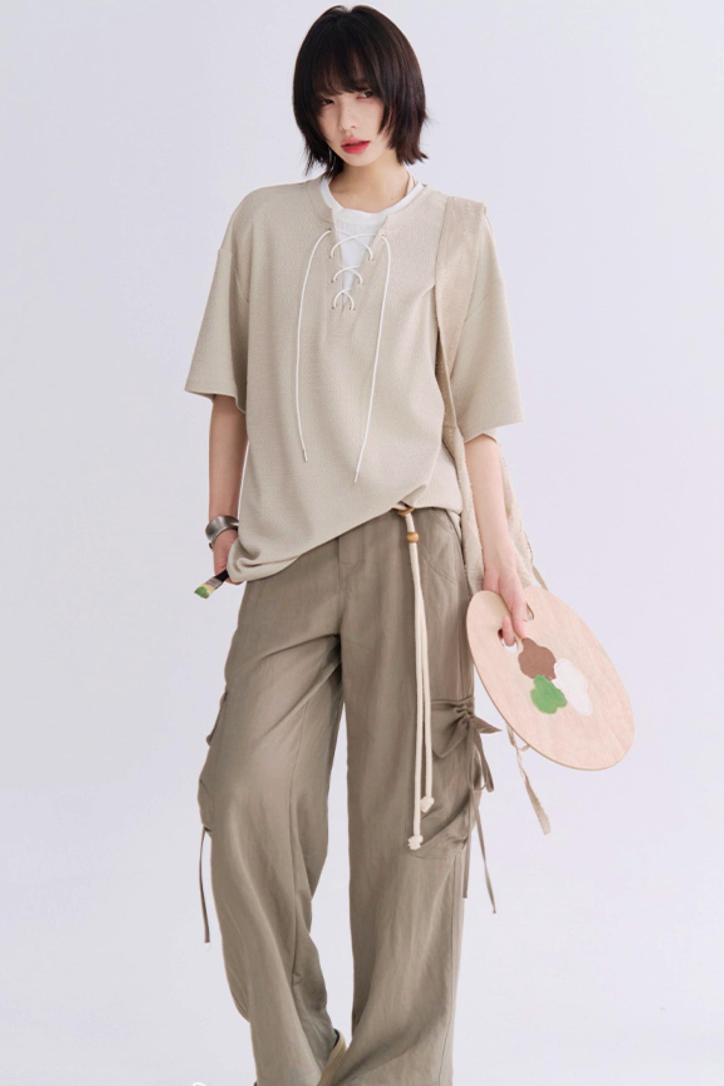 Gravity Faux Two Piece Contrast T-Shirt