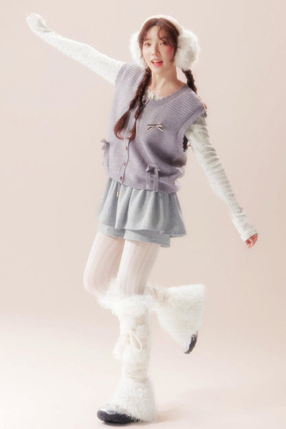 ムーンライトソングリボンニットベスト