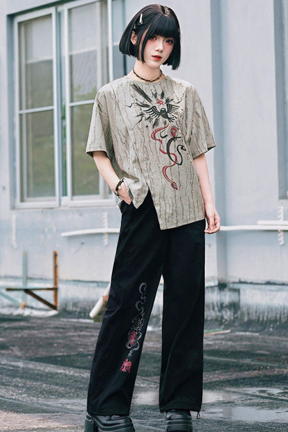 蛇と翼のサブカルTシャツ
