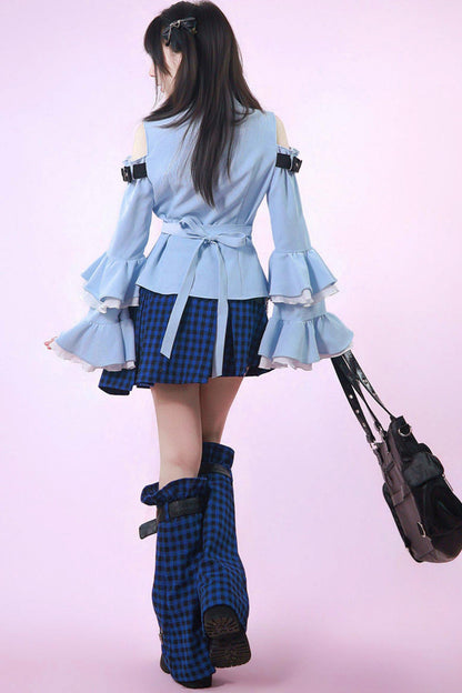 Moonblue-Schul-Lagenhemd