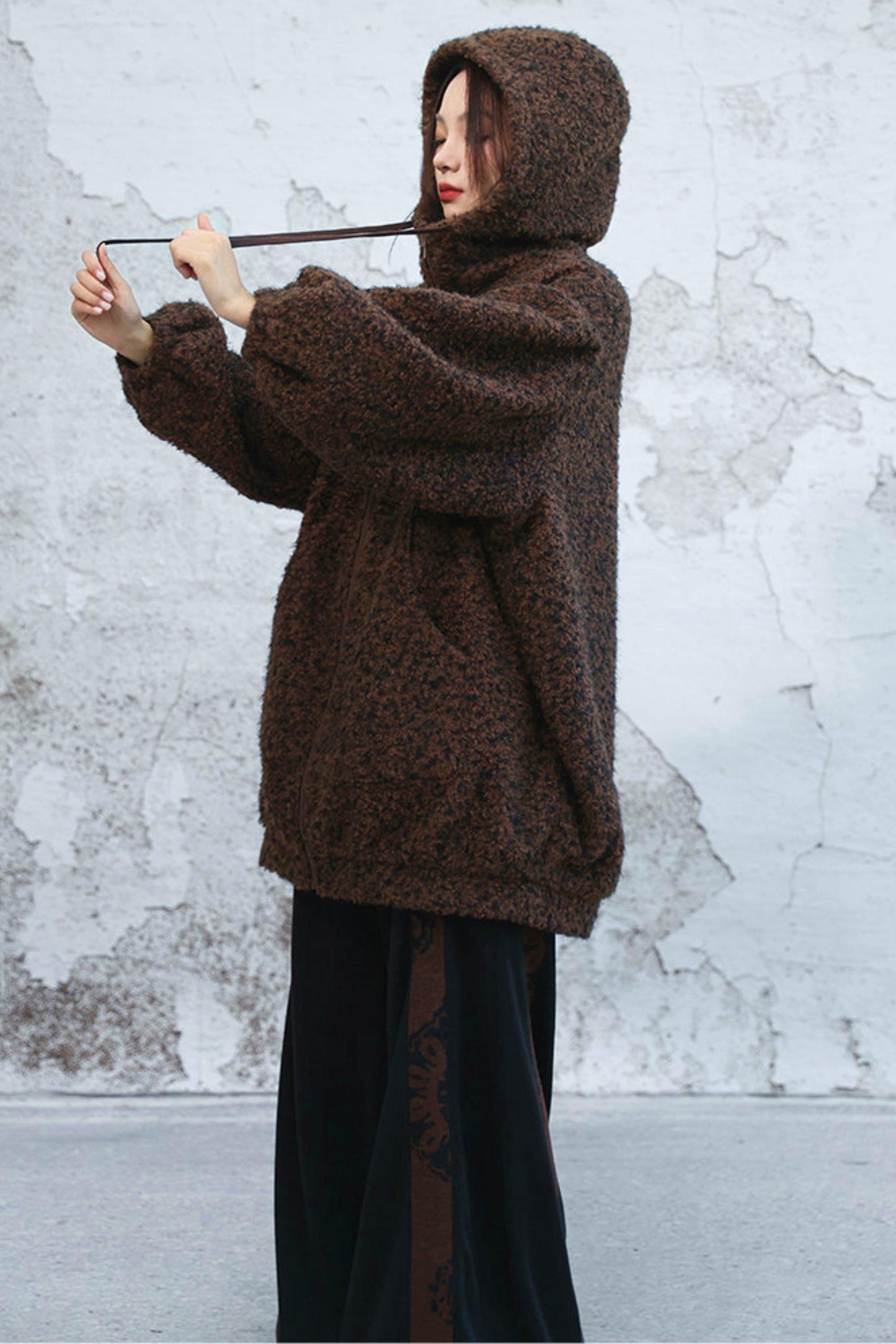 Popcorn lantern sleeve jacket