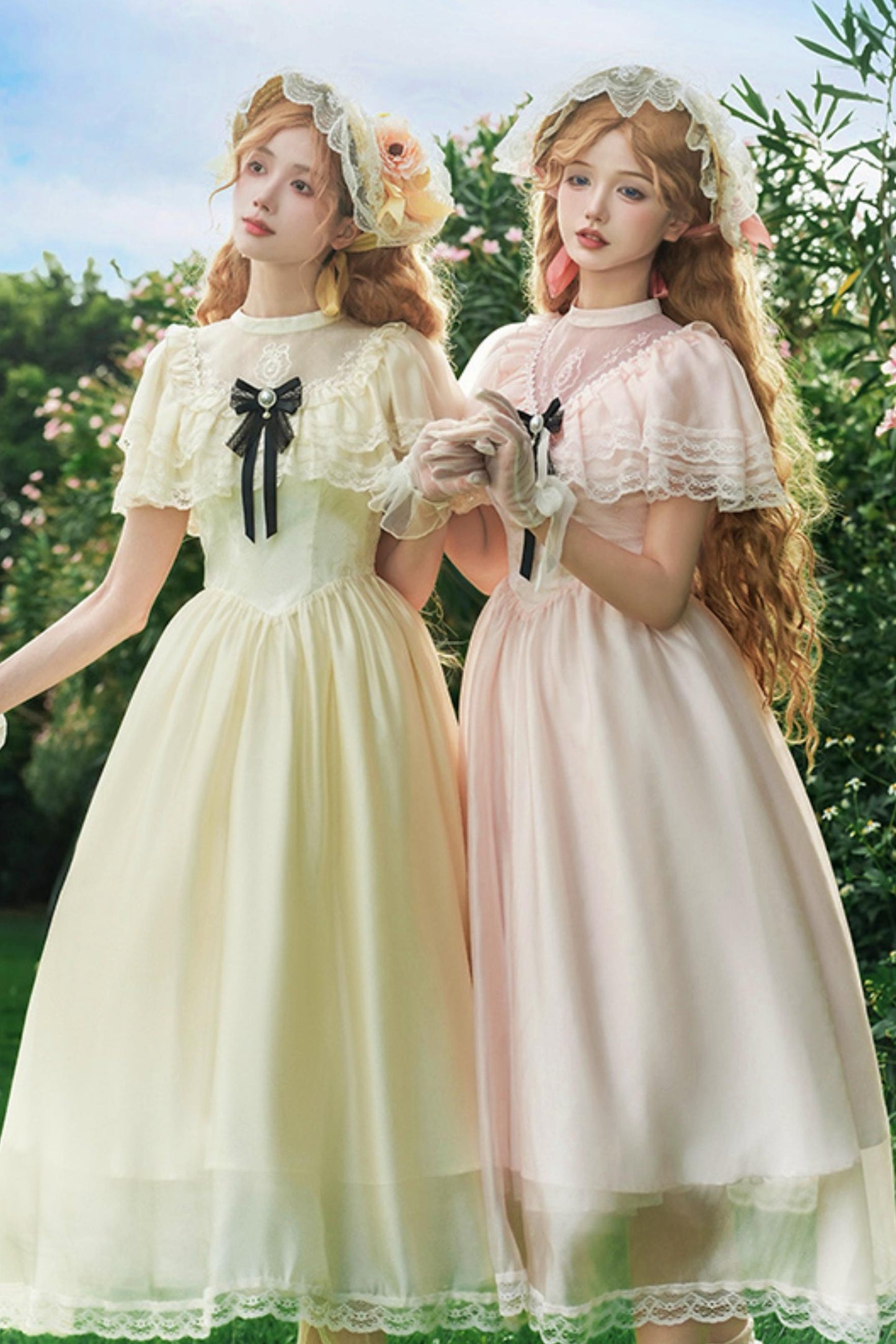 ツインエドワードカラーロリータドレス