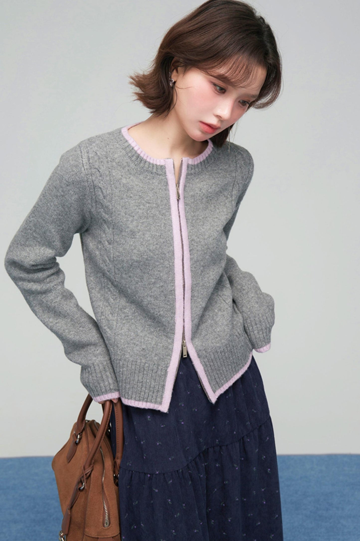 コーデュロイフローラルティアードスカート