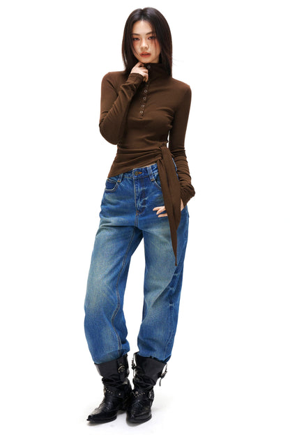 タートルネックヒーティングトップス