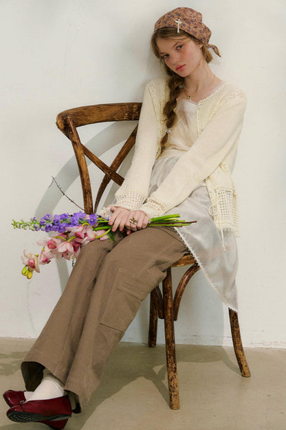 ストリートニットカーディガン