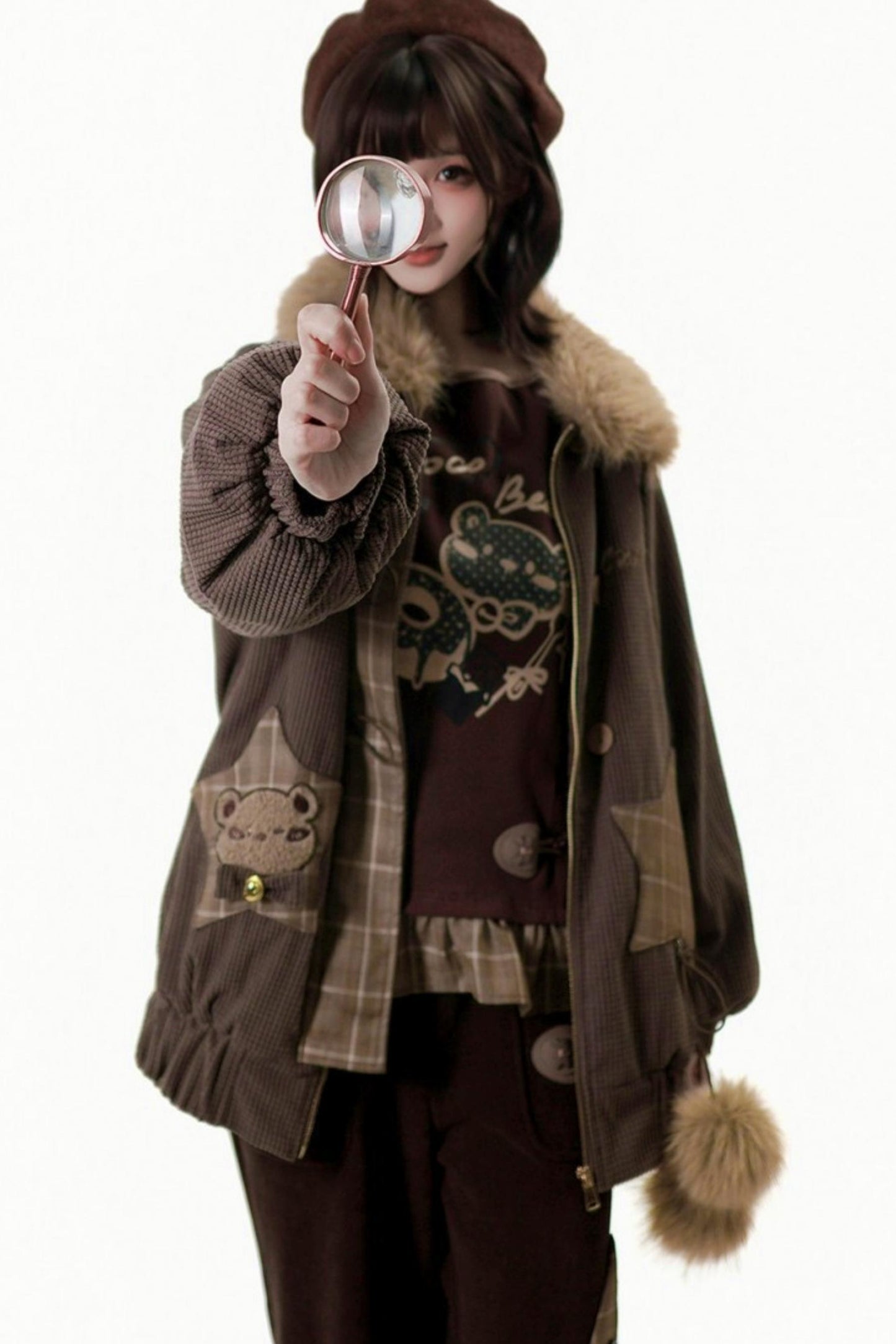 Fuzzy Waffle Jacket + Top + Pants