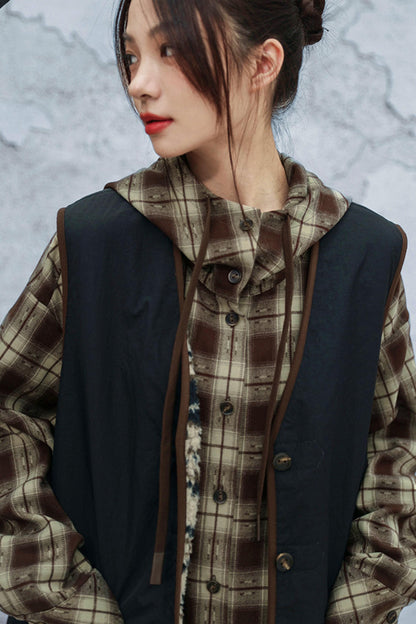 モードフードチェックトップス