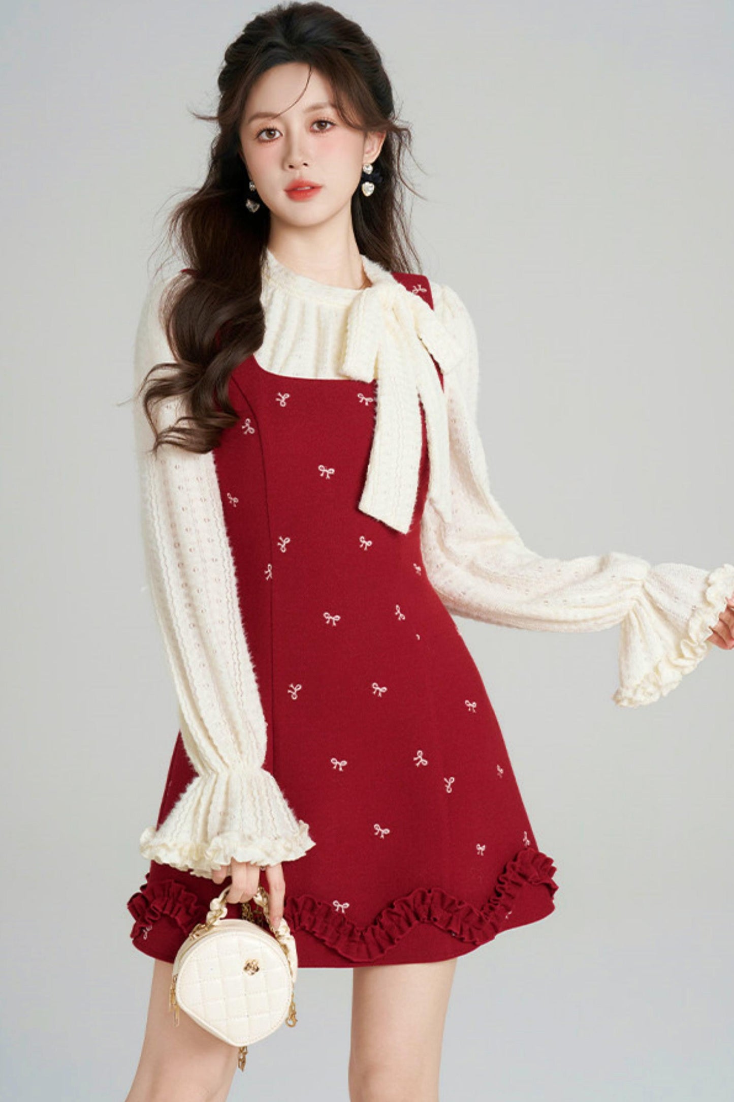 Sweet Red Vest Dress + Top
