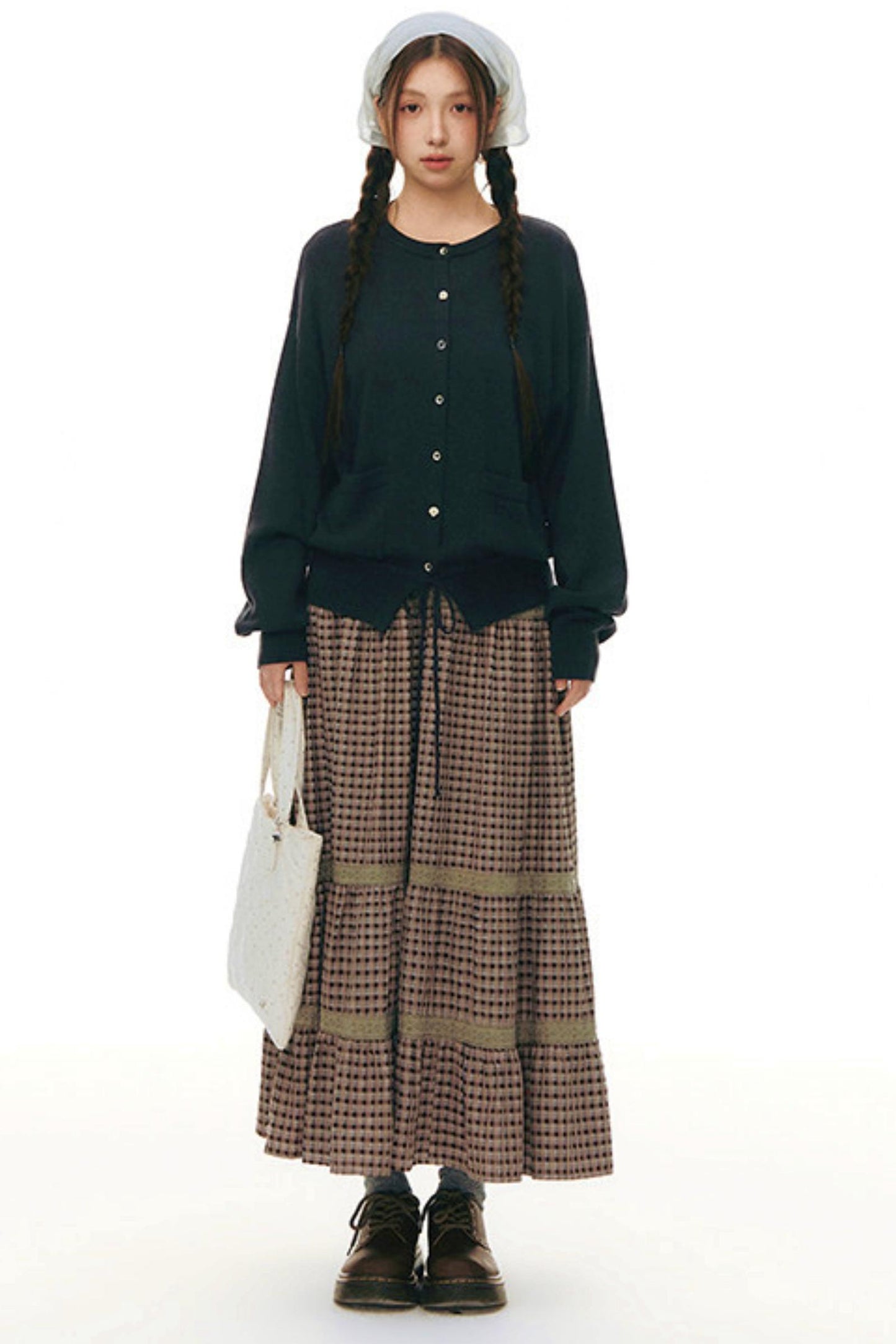 Cardigan in maglia con coulisse