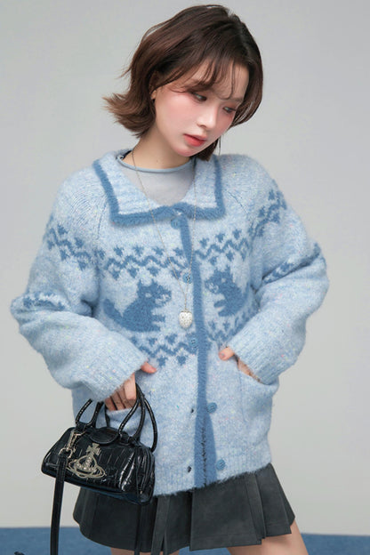 ジェジュアイランドスクイレルカーディガン