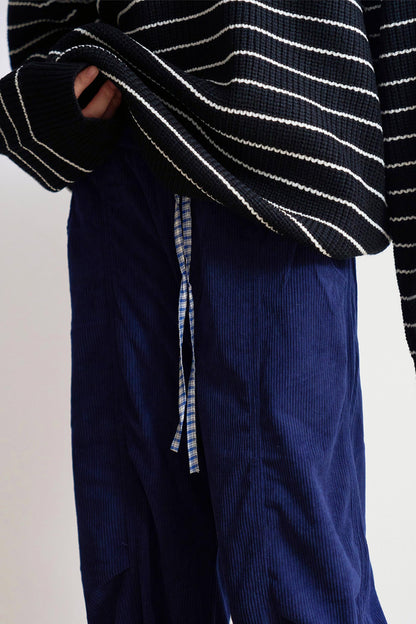 ストレートレッグソリッドコーデュロイスラックス