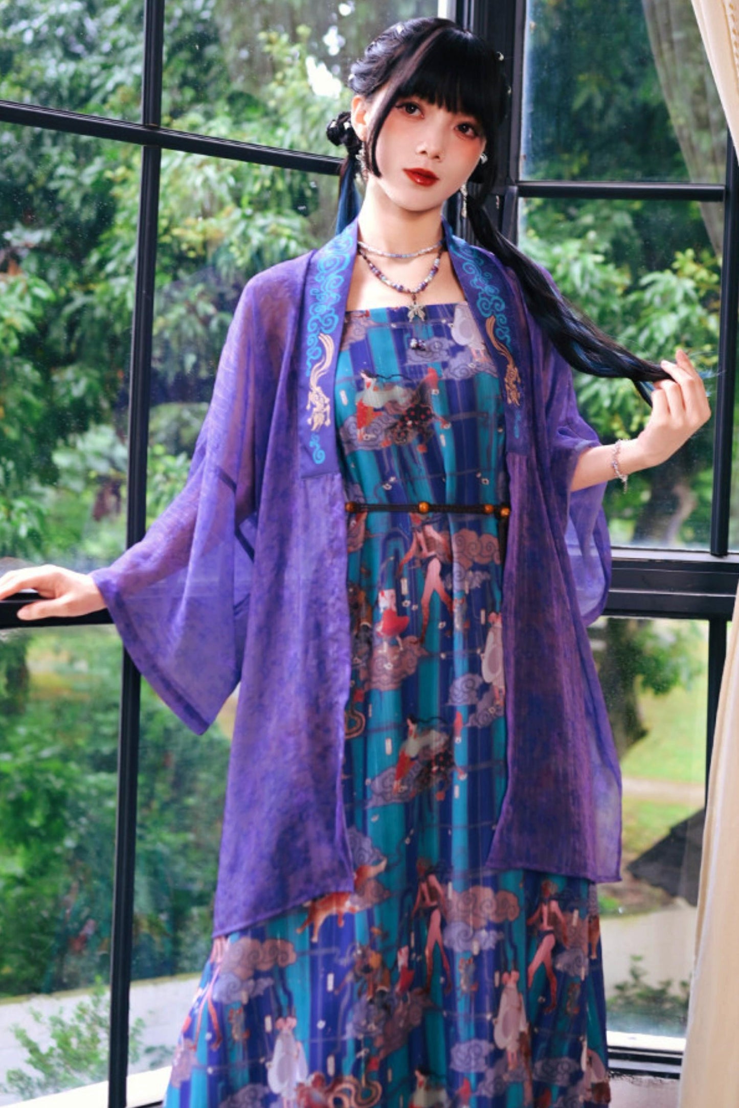 Sea of Clouds Fantasy Cami Dress + Cardigan