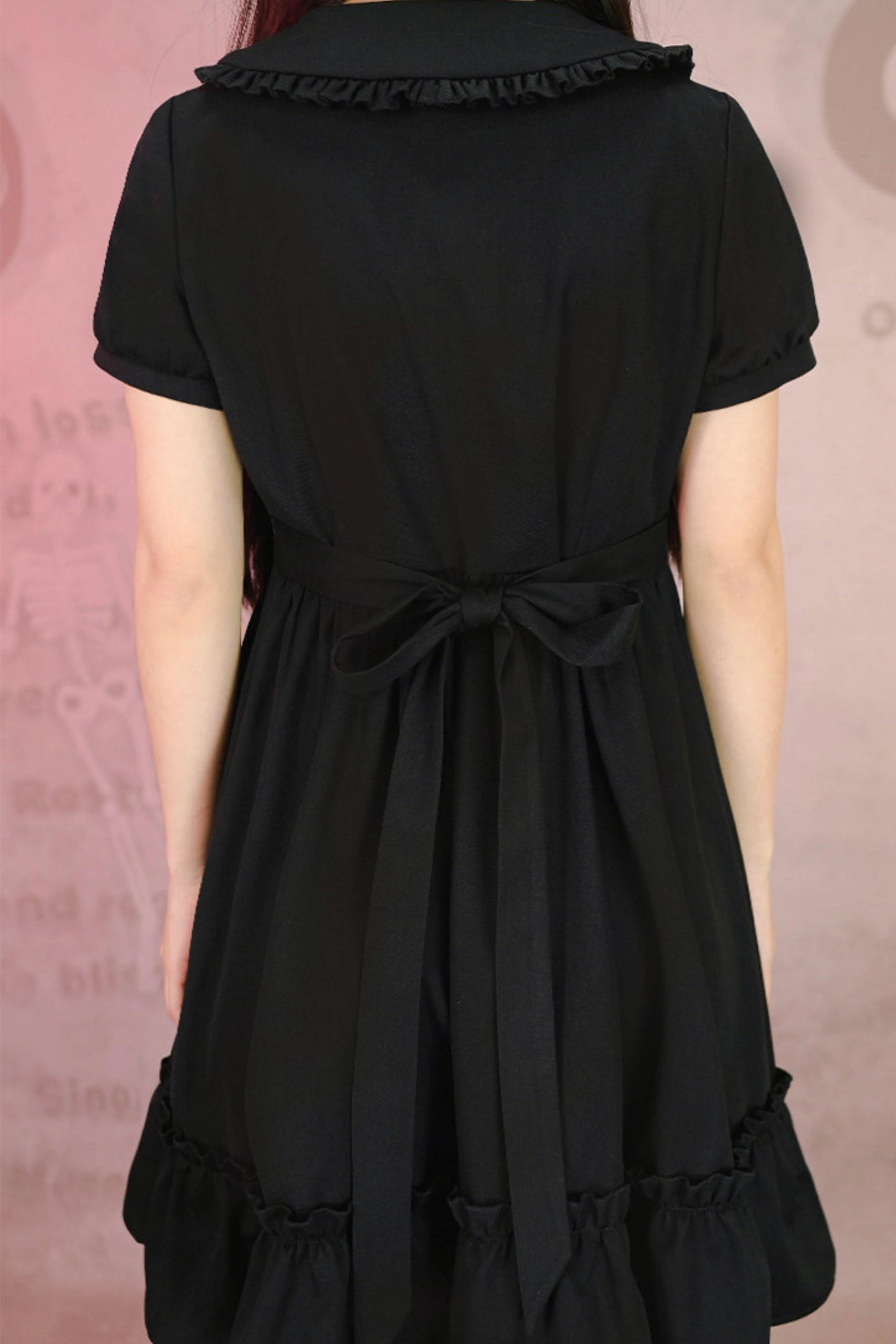 Black Lace Shirt Dress