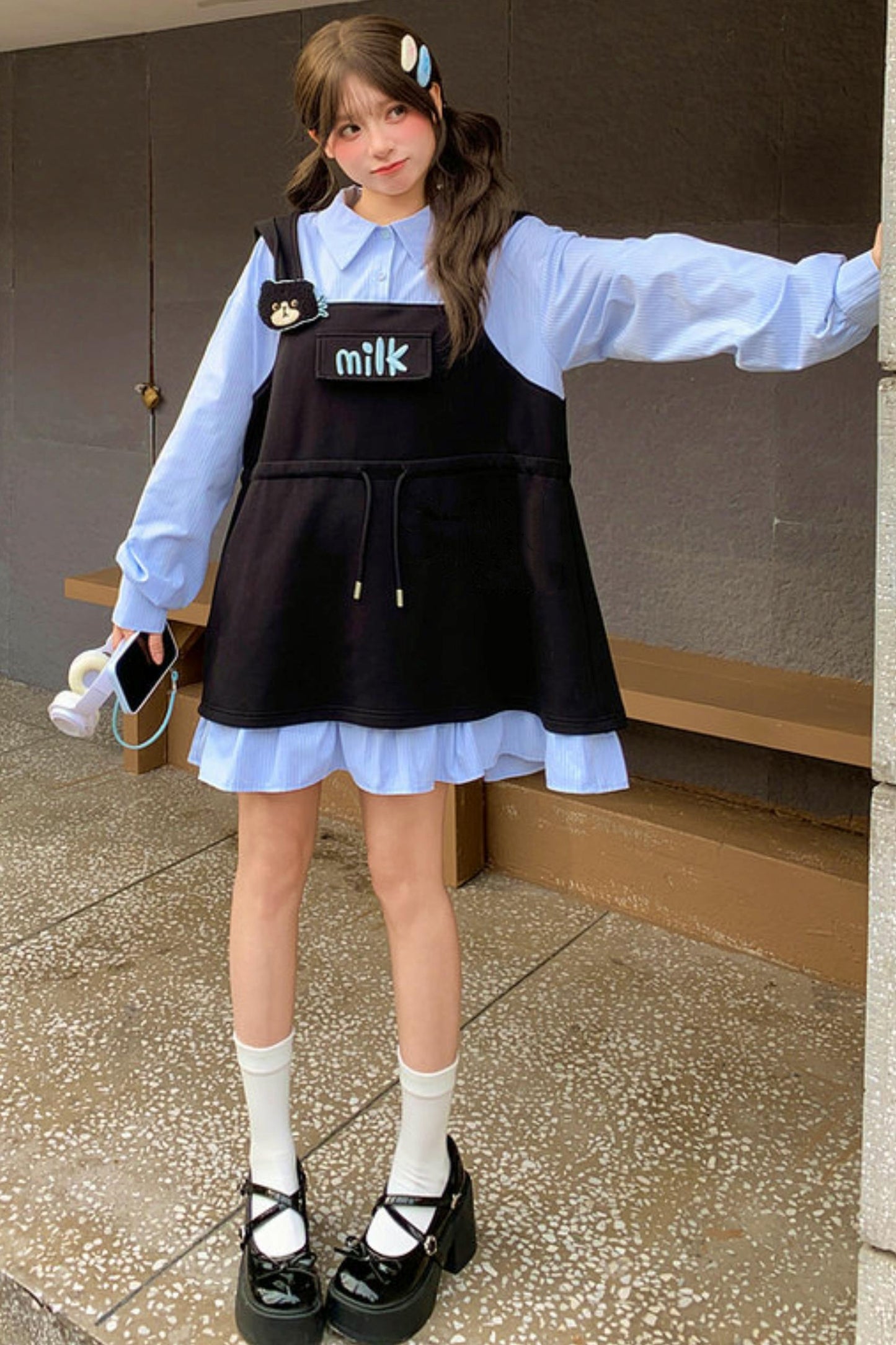 キャットイアーフーデッドドレス