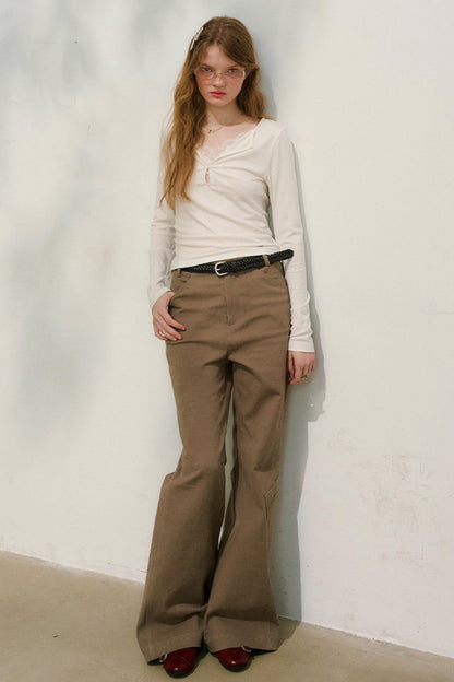 클라우드 씨더 레이스 패치워크 탑