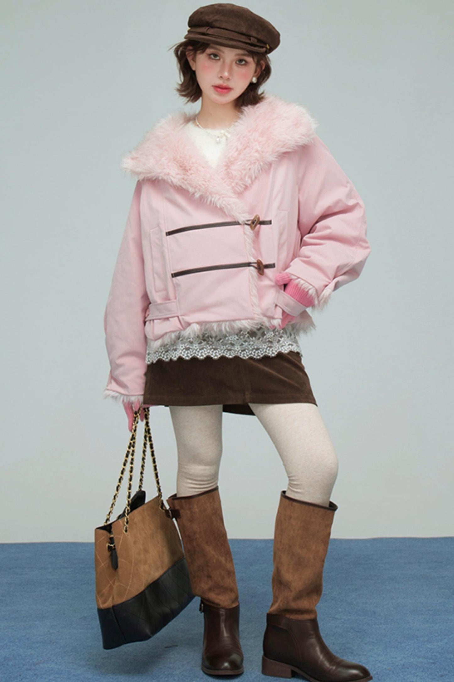 フラッフィートリムジャケット