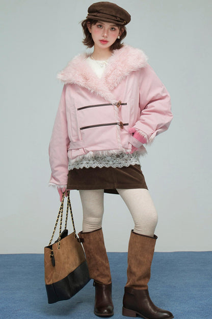 フラッフィートリムジャケット